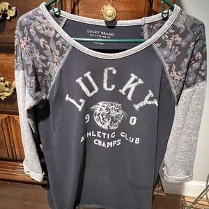 Lucky Brand 3/4 sleeve t shirt